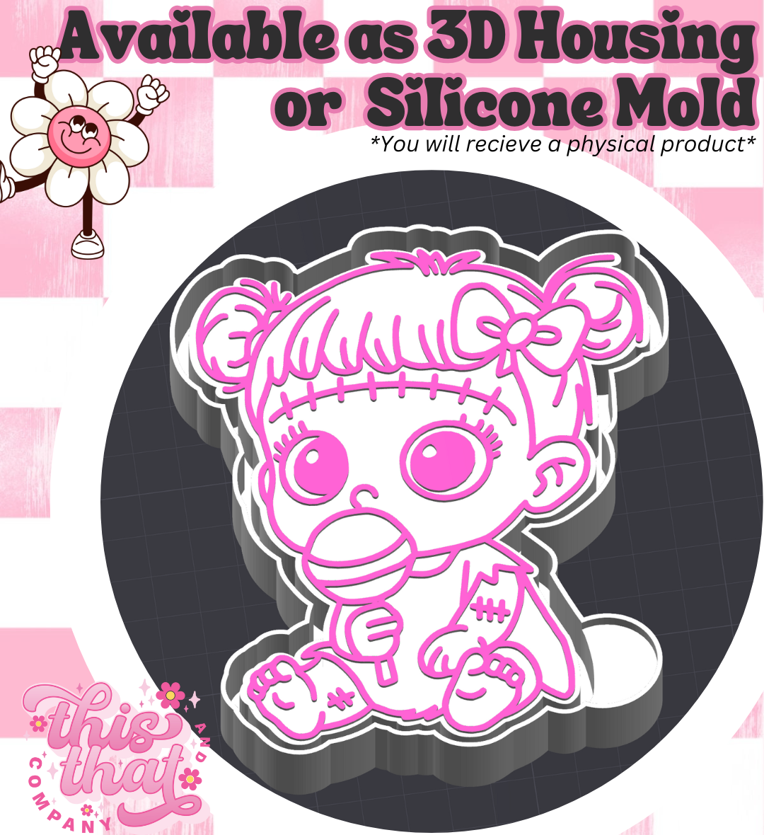 Freshie | Silicone Mold | Bubblegum Baby