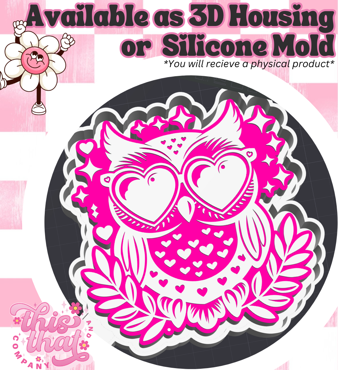 Freshie | Silicone Mold | Artsy Owl
