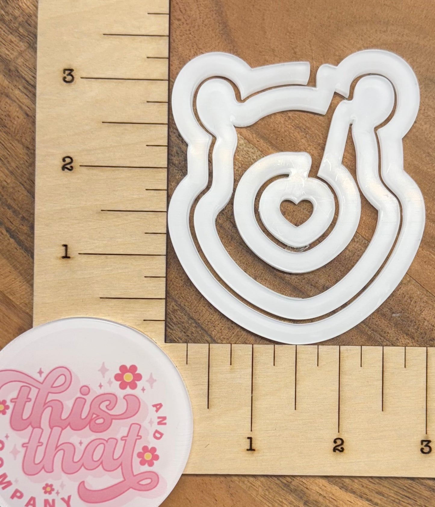 Sublimation Blanks | Sublimation Paper Clip | Acrylic Paper Clip | Yellow Bear