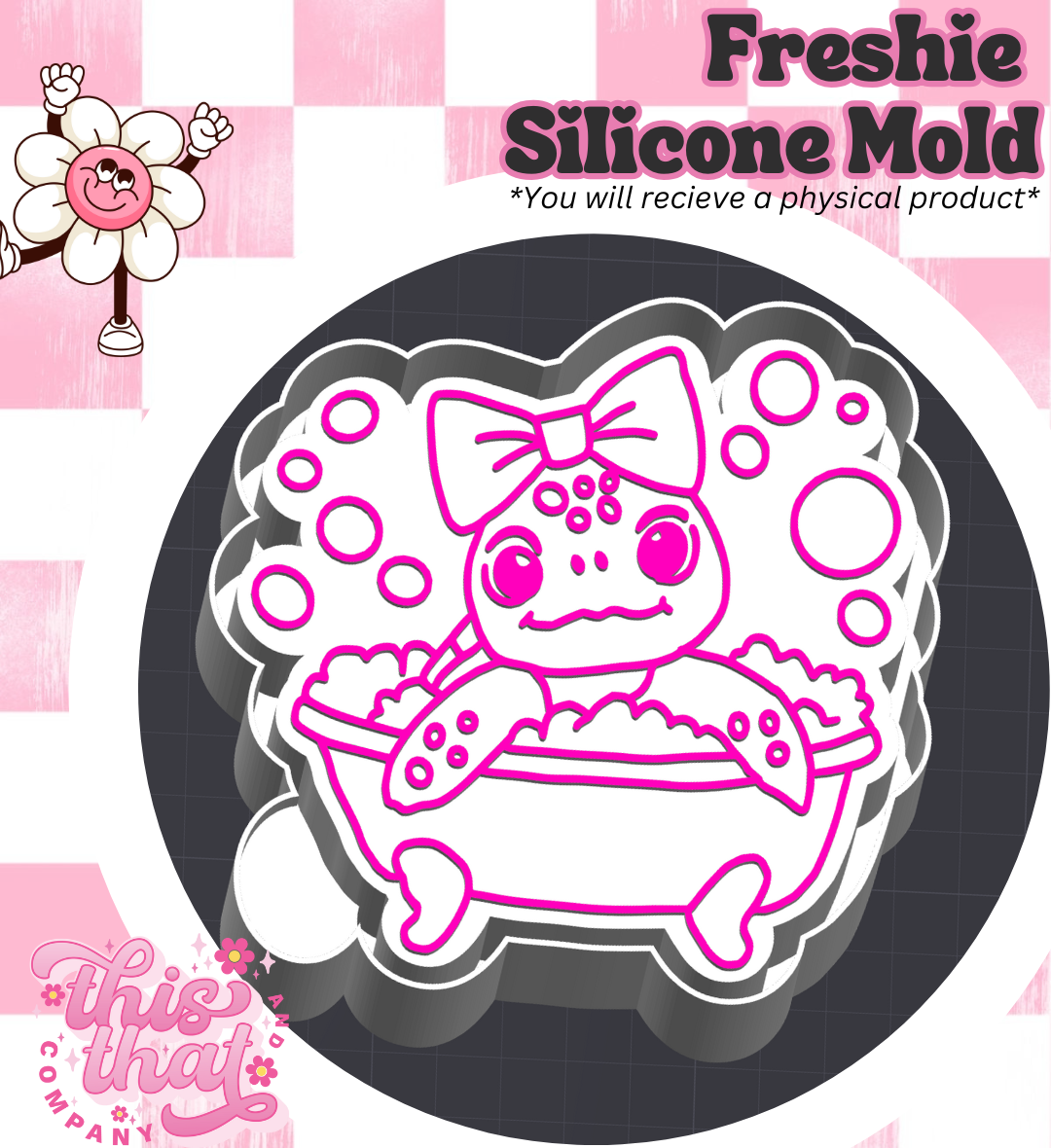 Freshie | Silicone Mold | Bubble Bathe Turtle