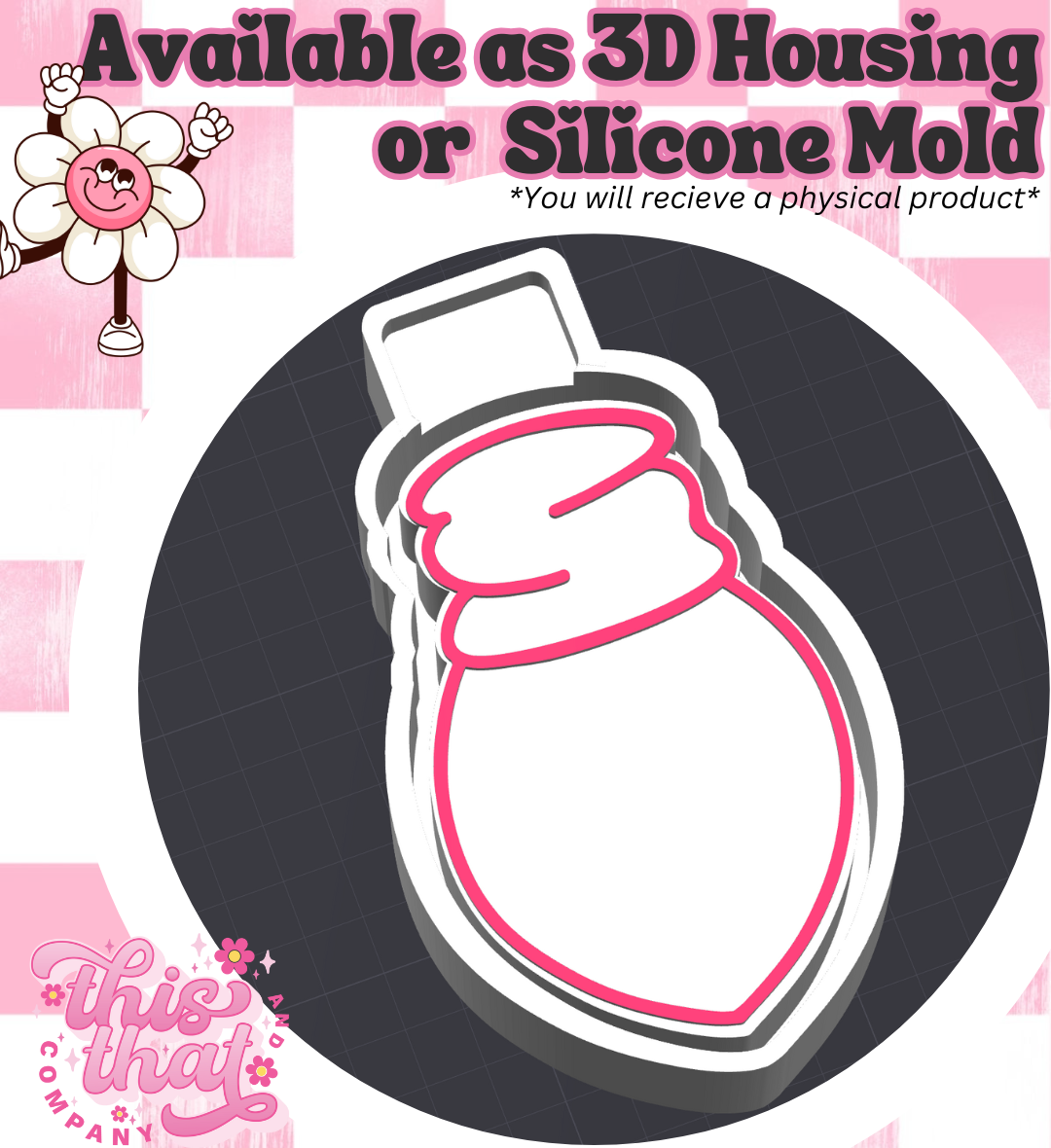 Freshie | Silicone Mold | Christmas Light Bulb