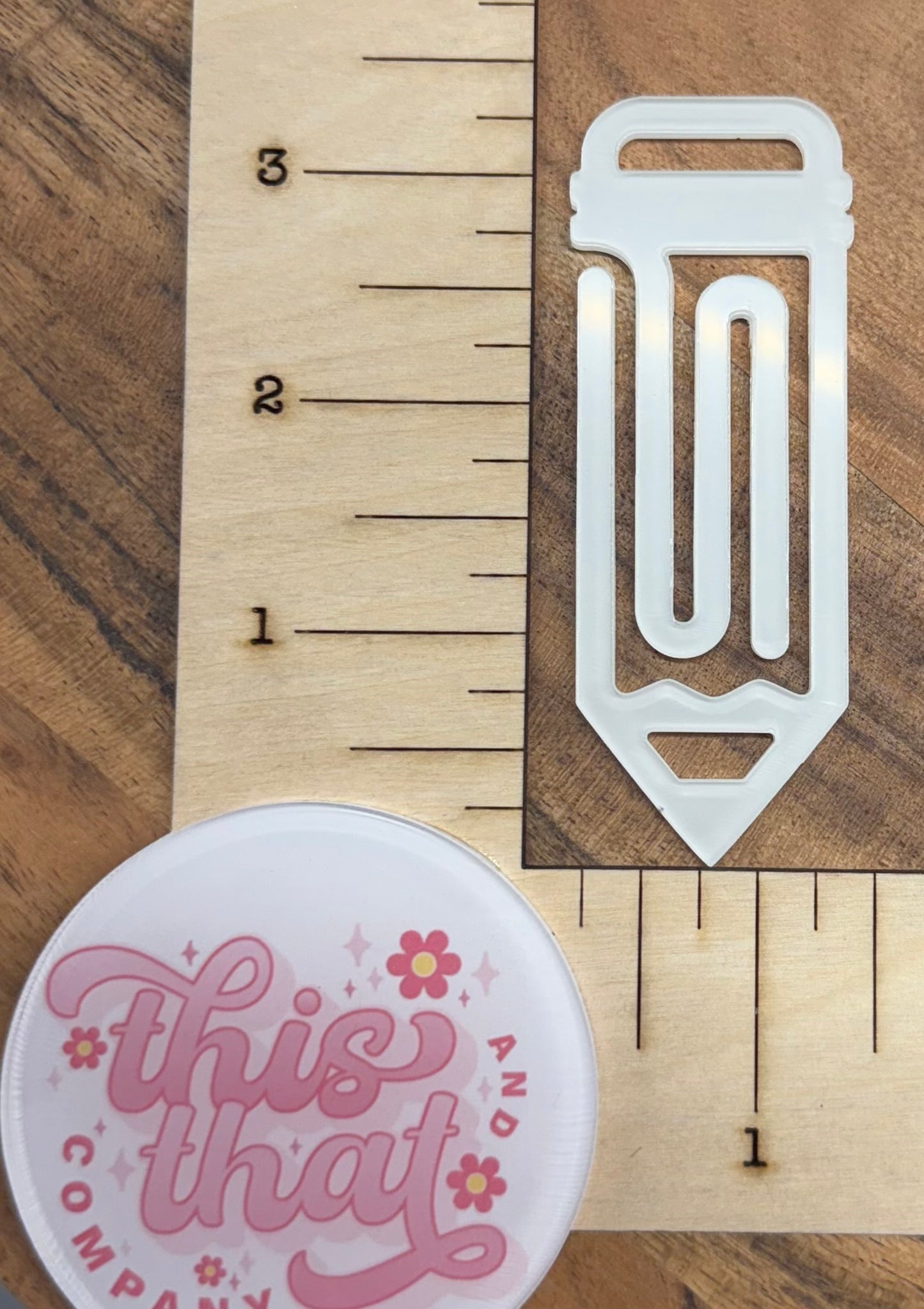 Sublimation Blanks | Sublimation Paper Clip | Acrylic Paper Clip | Pencil