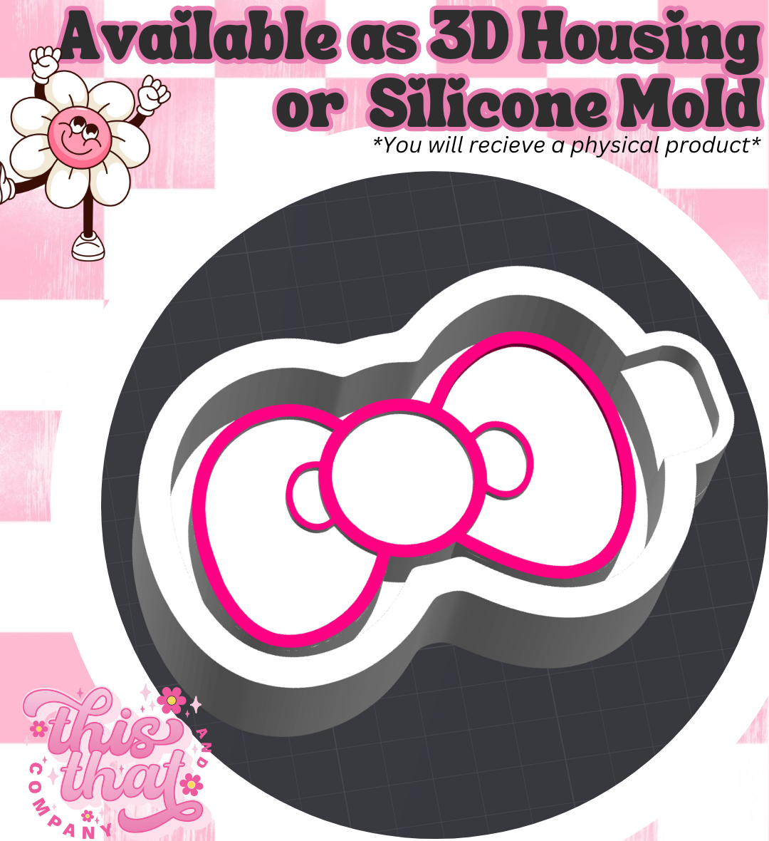 Freshie | Silicone Mold | Kitty Bow