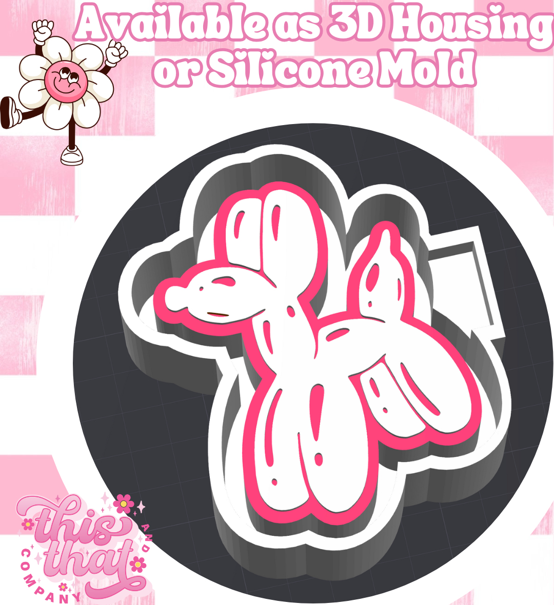 Freshie | Silicone Mold | Balloon Dog