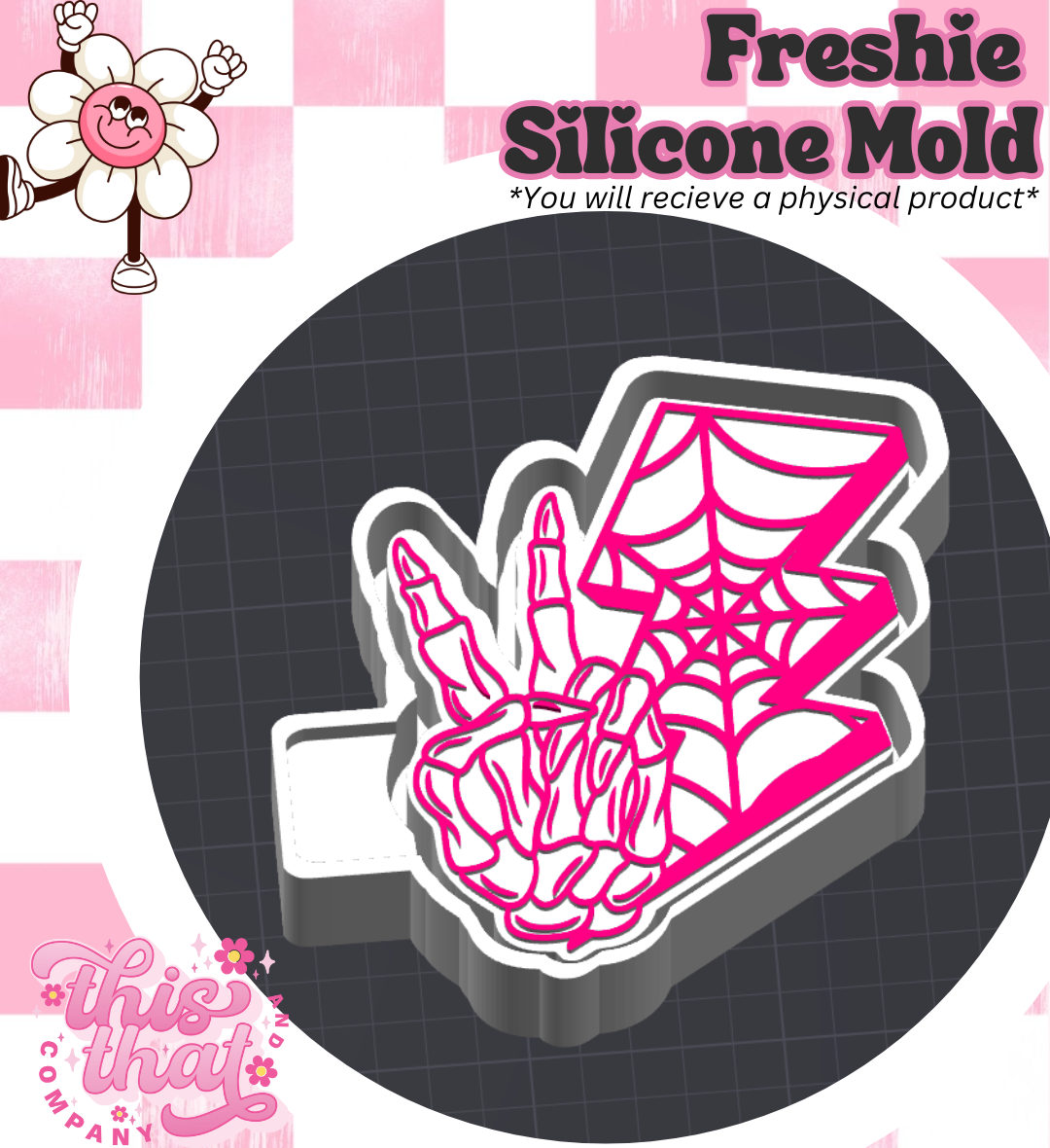 Freshie | Silicone Mold | Peace & Webby Thunder
