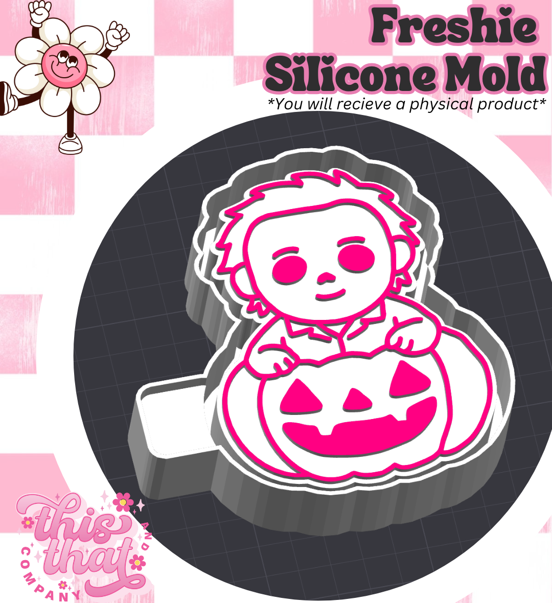 Freshie | Silicone Mold | Horror Pumpkin 3
