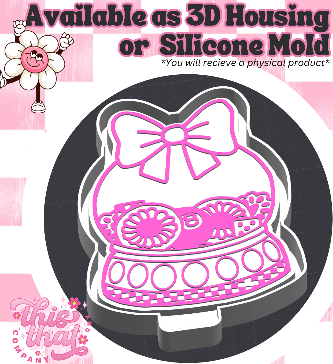Freshie | Silicone Mold | Western SnowGlobe