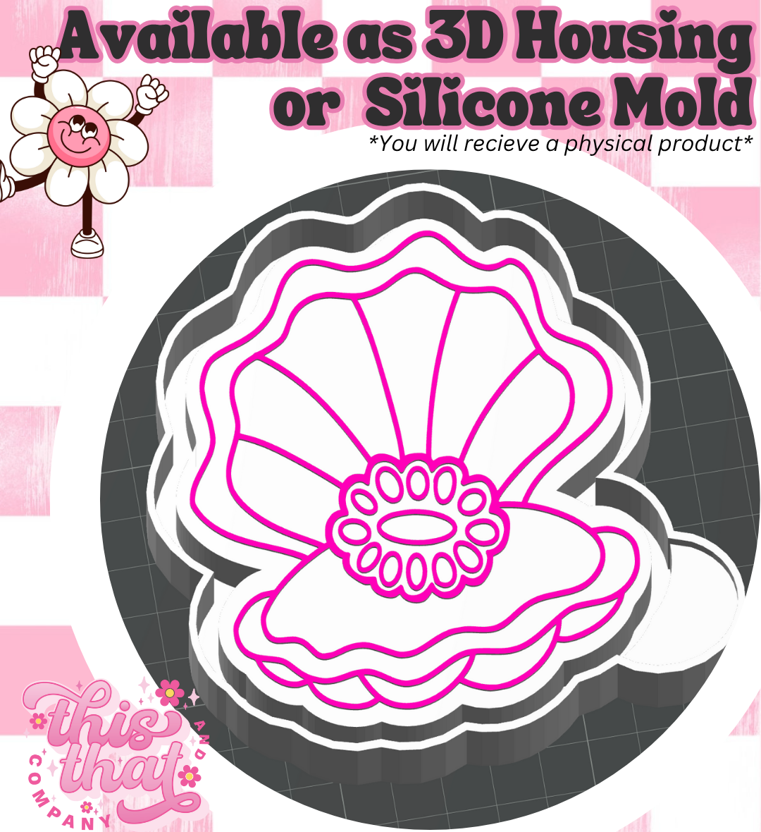 Freshie | Silicone Mold | Western Concha Shell