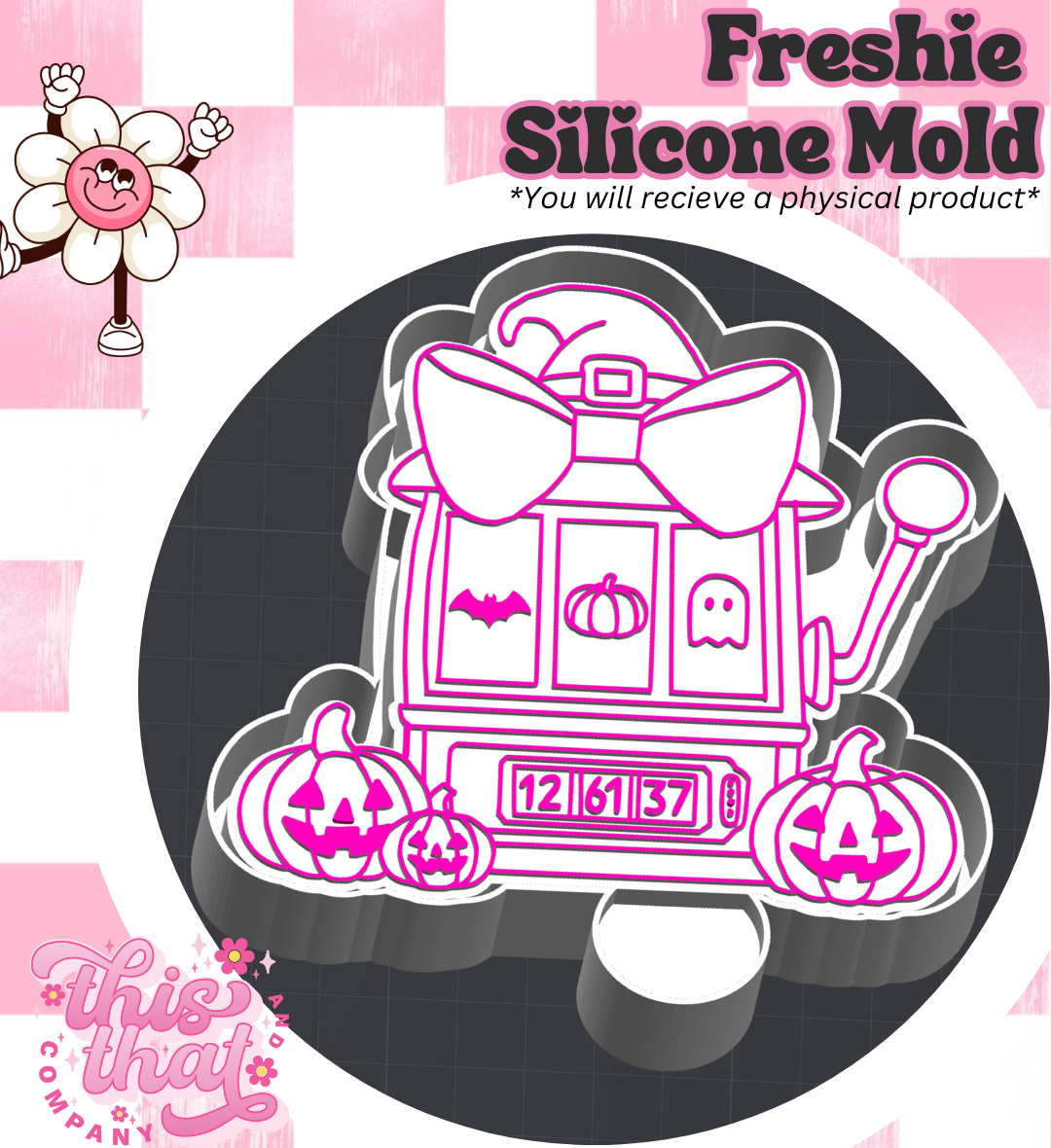 Freshie | Silicone Mold | Spooky Slot Machine