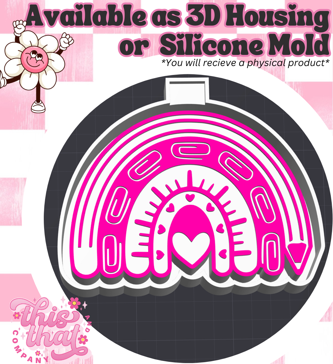 Freshie | Silicone Mold | Teacher Rainbow