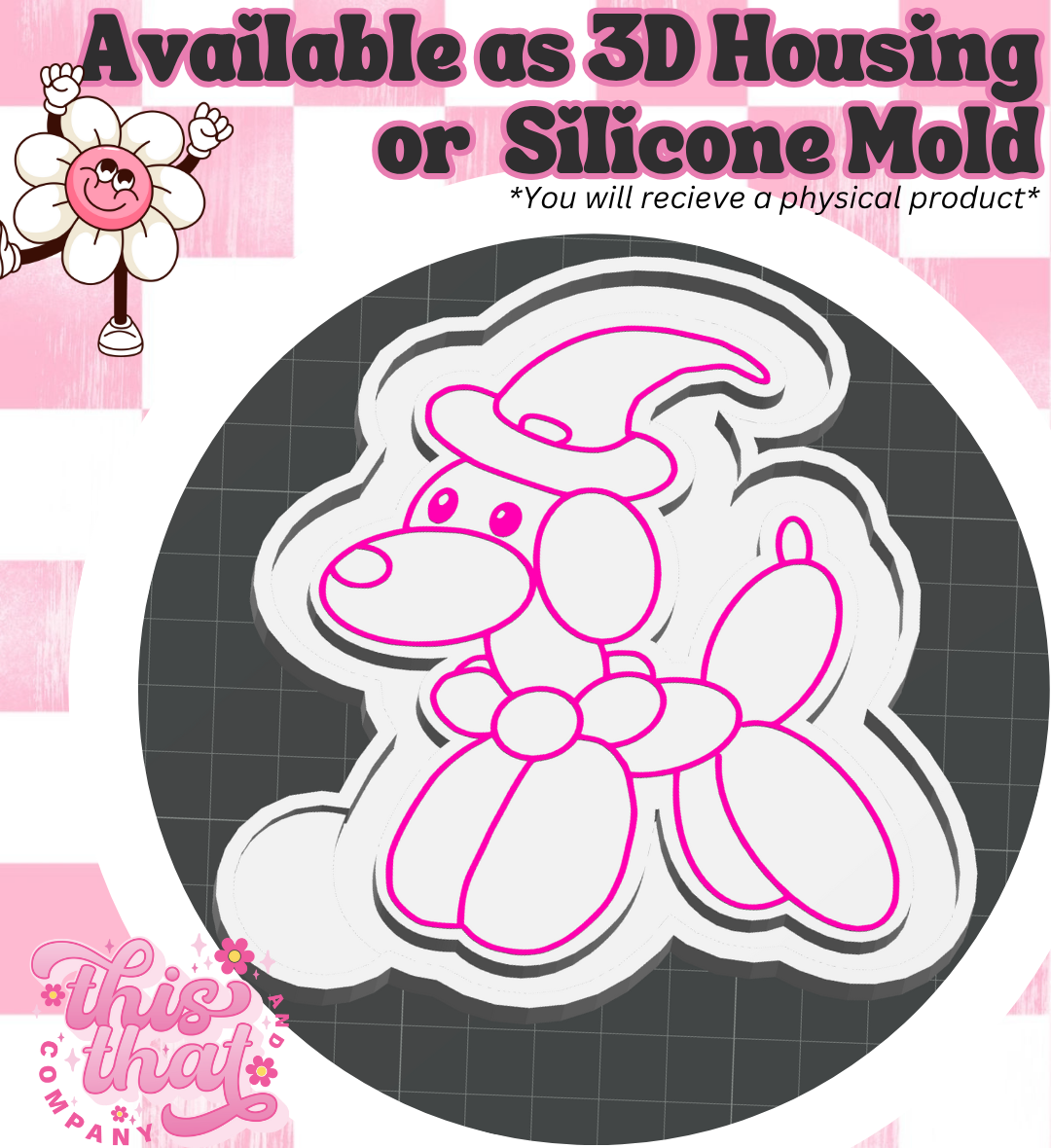 Freshie | Silicone Mold | Witchy Balloon Dog