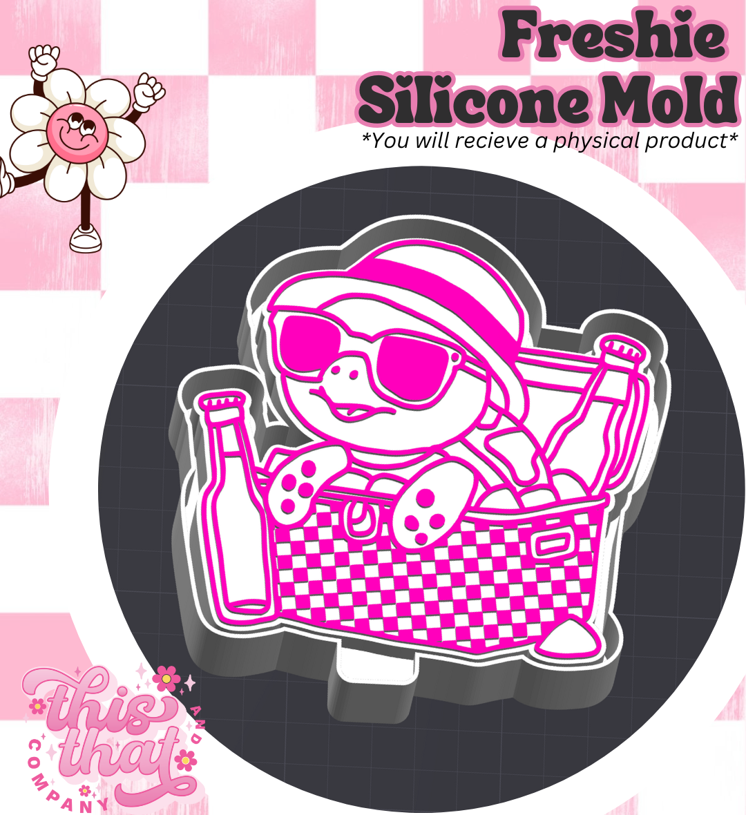 Freshie | Silicone Mold | Cooler Turtle