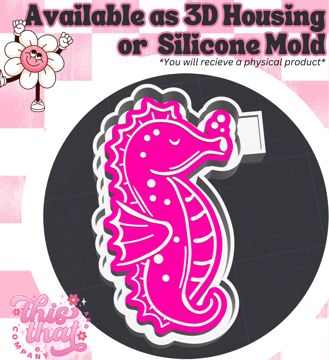 Freshie | Silicone Mold | Seahorse
