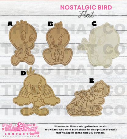 Silicone Mold For Resin | Nostalgic Bird Flats