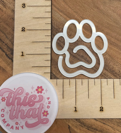 Sublimation Blanks | Sublimation Paper Clip | Acrylic Paper Clip | Paw Print
