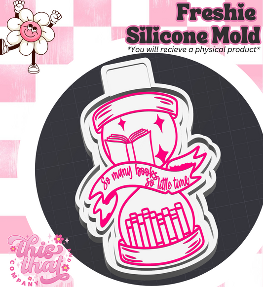 Freshie | Silicone Mold | Books Hour Glass