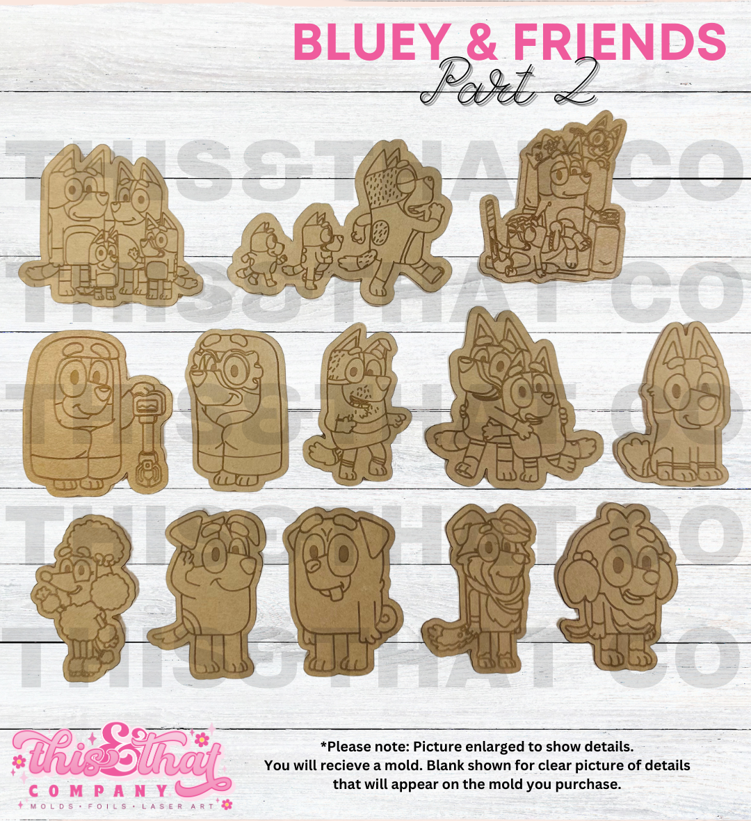 Silicone Mold For Resin | Blue Dog & Friends Mold