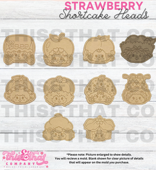 Silicone Mold For Resin | Strawberry Heads