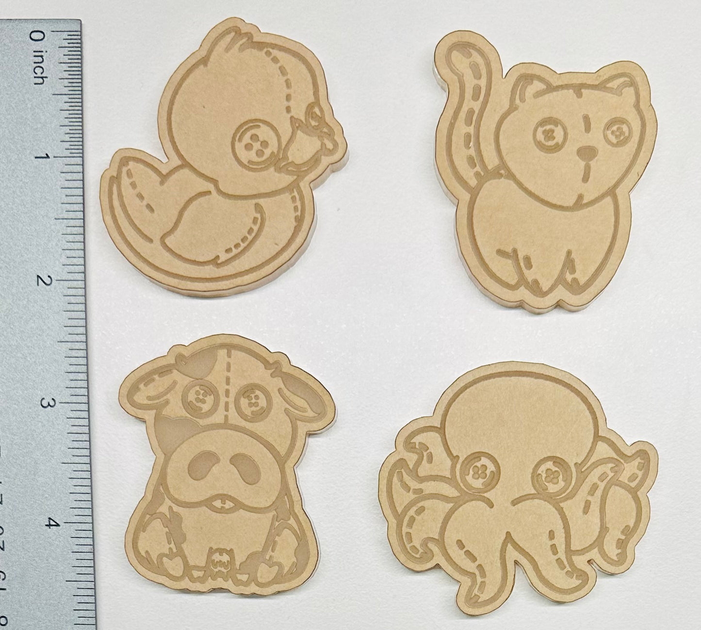 Silicone Mold For Resin | Animal Button Plushies Mold