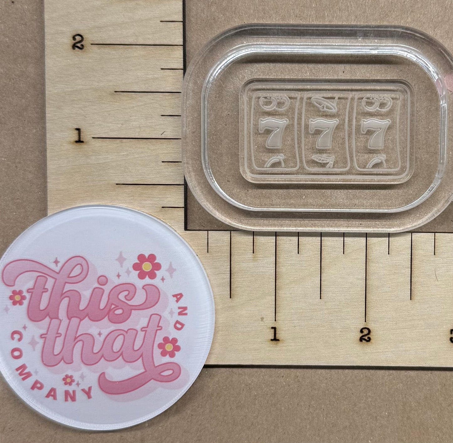 Silicone Mold For Resin | Lucky 7s Slot Flat