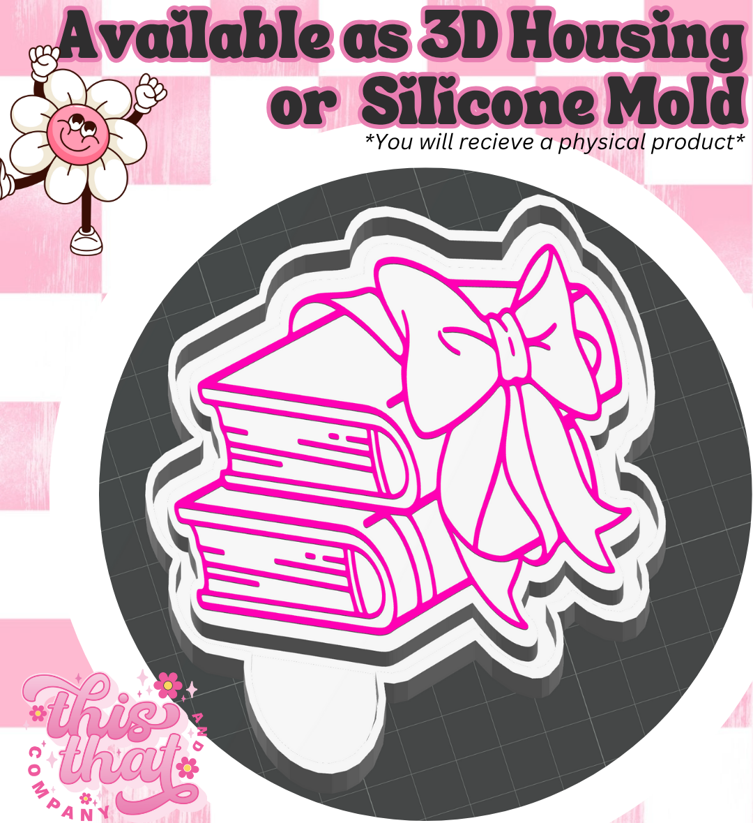 Freshie | Silicone Mold | Book with Bow