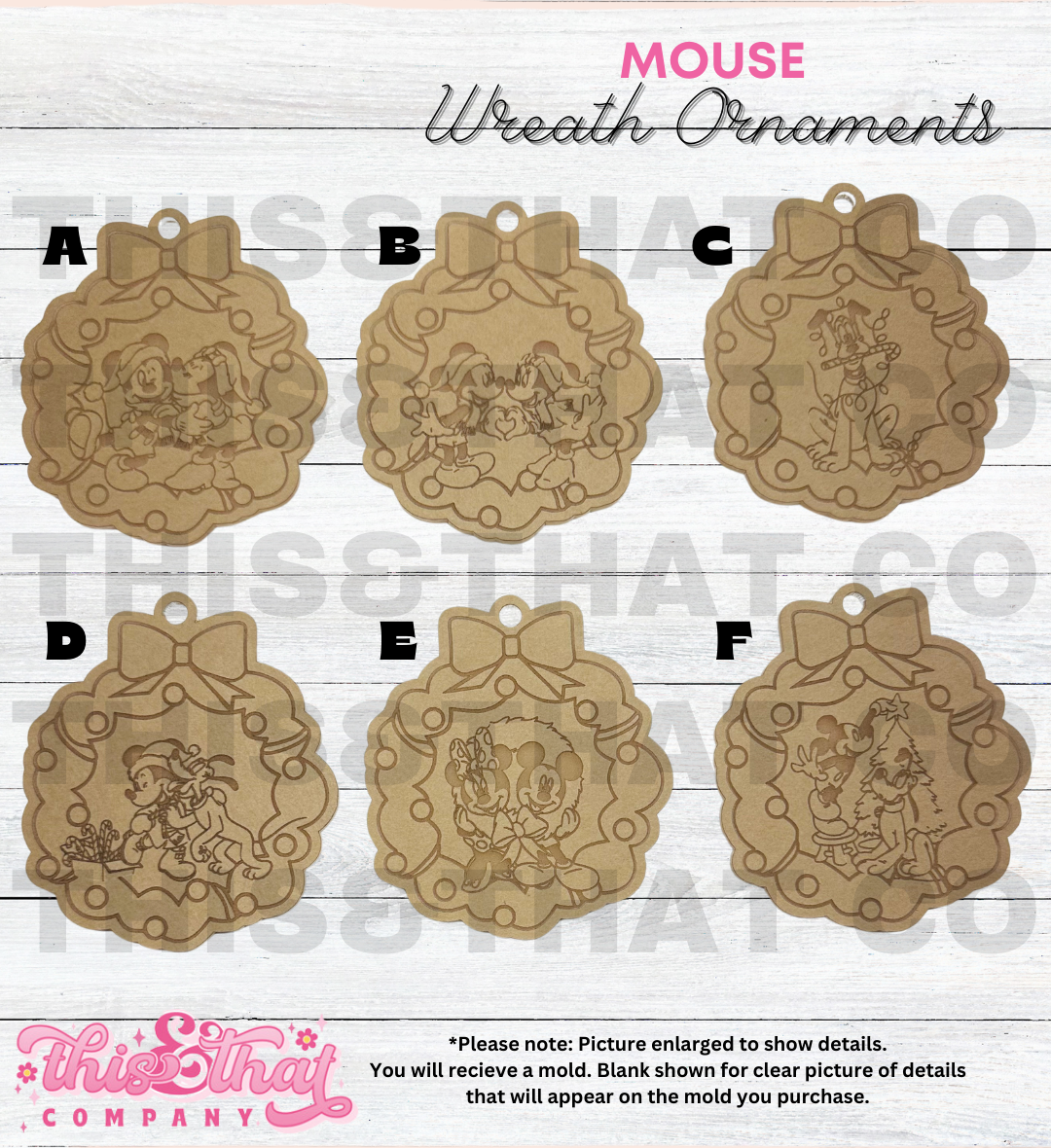 Silicone Mold For Resin | Magical Mouse Wreath Ornaments