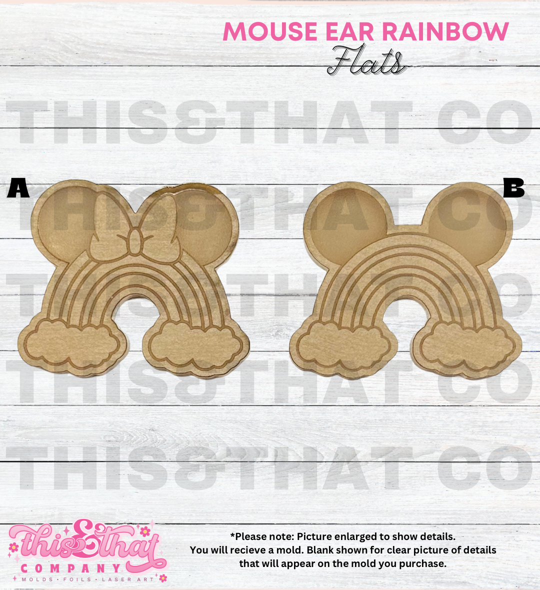 Silicone Mold For Resin | Mouse Ear Rainbows