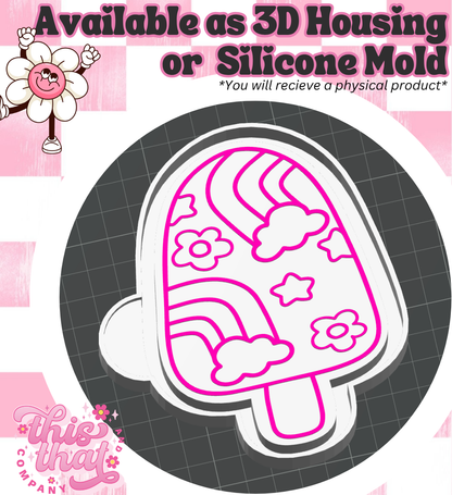 Freshie | Silicone Mold | Rainbow Popsicle