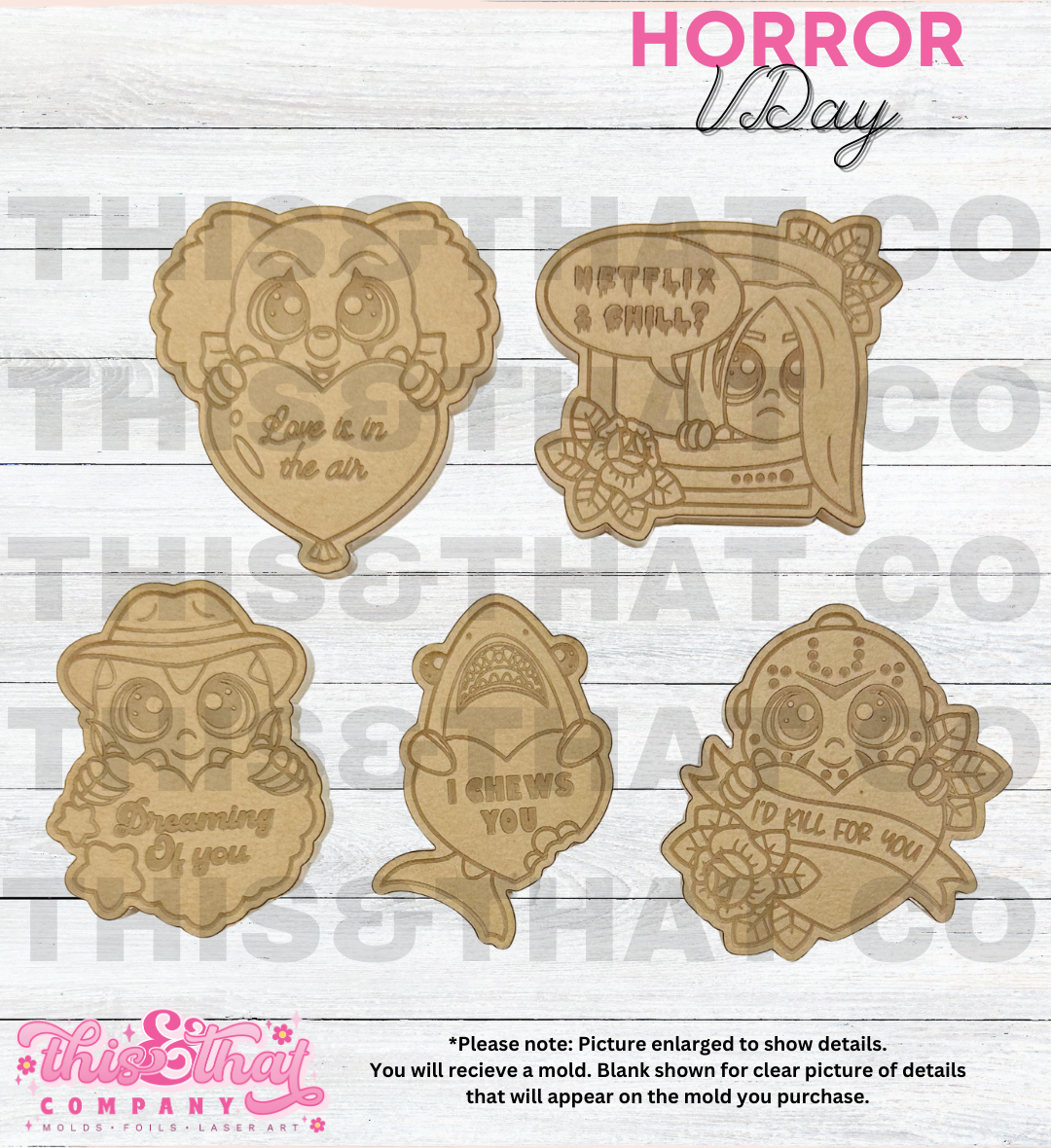 Silicone Mold For Resin | Horror Movie Valentines Day