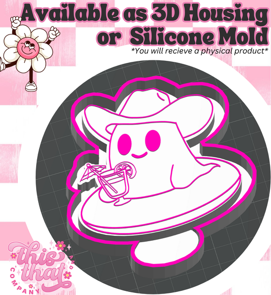 Freshie | Silicone Mold | Cowboy Ghost Floatie