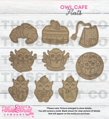 Silicone Mold For Resin | Owl Cafe Flats