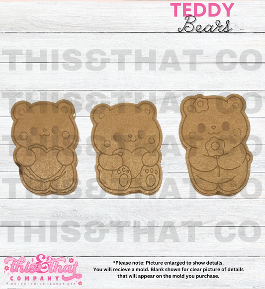 Silicone Mold For Resin | Teddy Bears