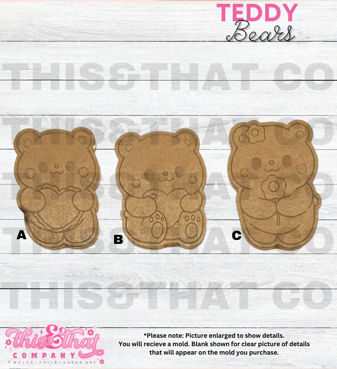 Silicone Mold For Resin | Teddy Bears