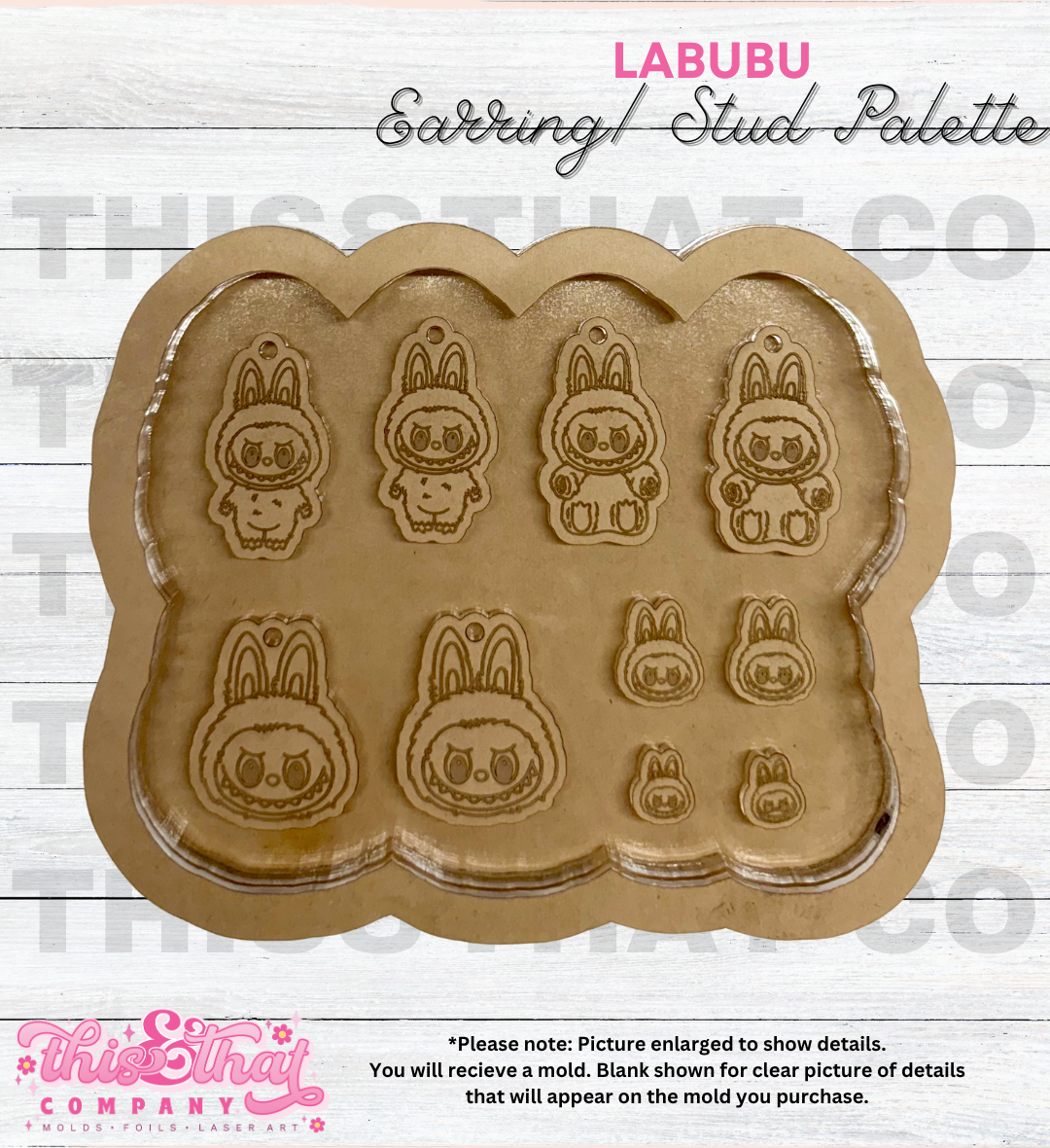 Silicone Mold for Resin | Monster Bubu Stud/ Bit/ Earring Palette