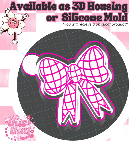 Freshie | Silicone Mold | Disco Bow