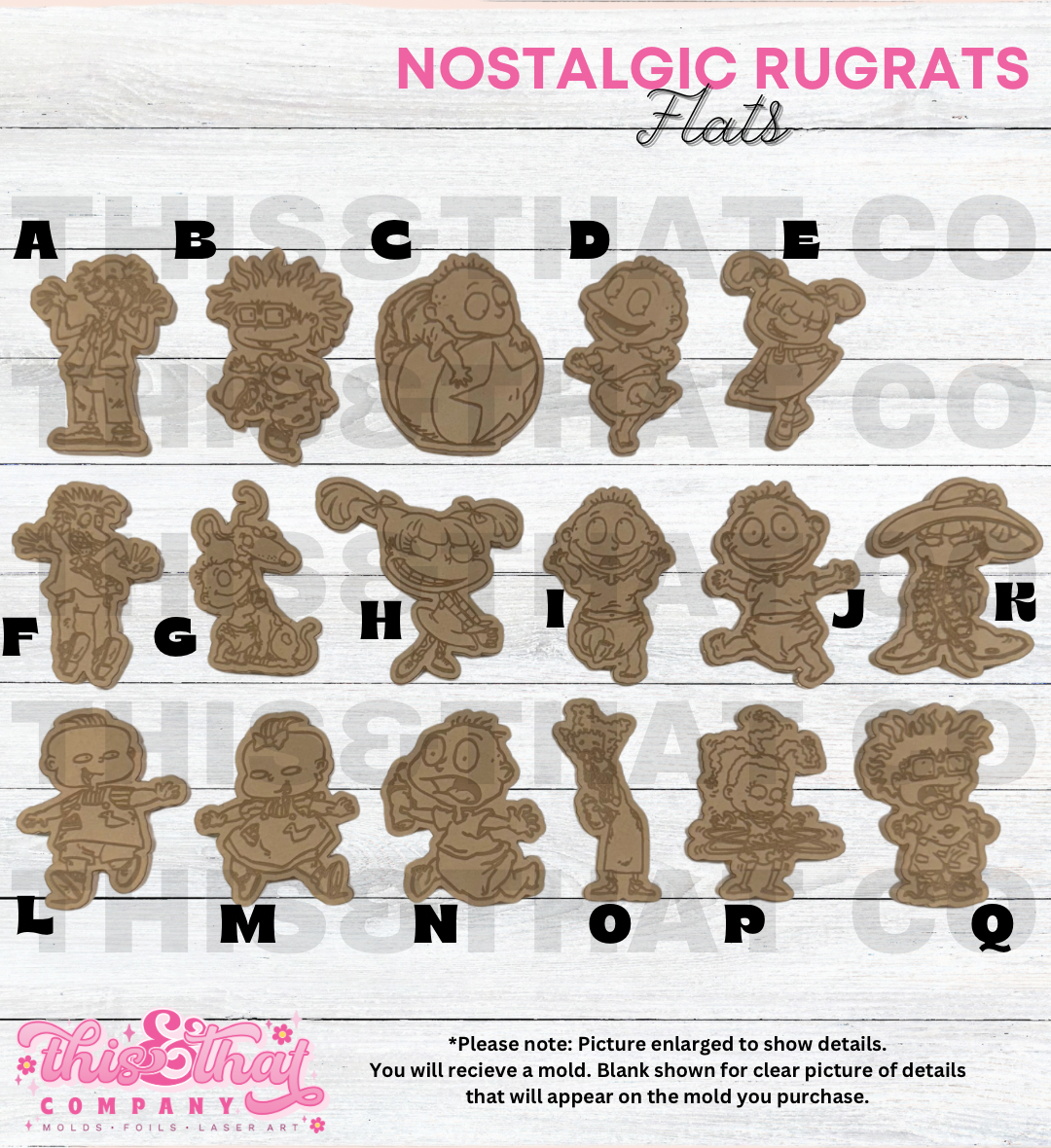 Silicone Mold For Resin | Nostalgic Baby Cartoon Flats