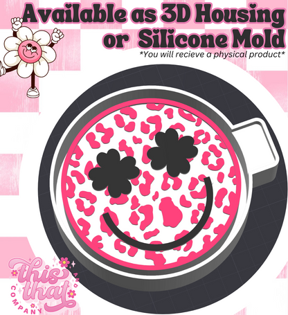 Freshie | Silicone Mold | Leopard St Pattys Clover Smiley