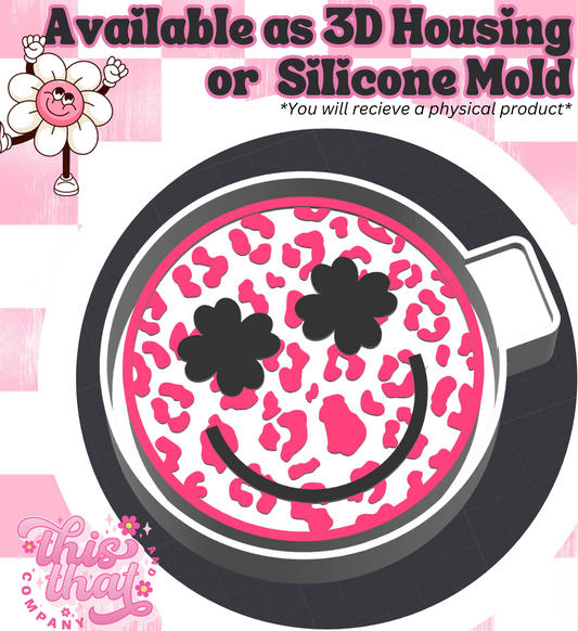 Freshie | Silicone Mold | Leopard St Pattys Clover Smiley