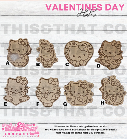 Silicone Mold For Resin | Kawaii Love Kitties