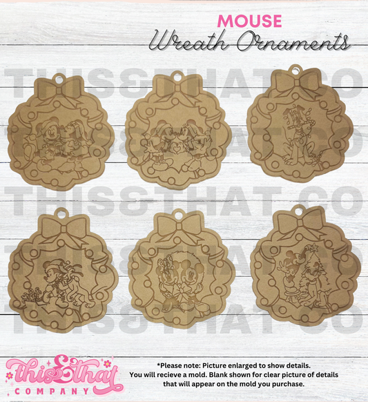 Silicone Mold For Resin | Magical Mouse Wreath Ornaments