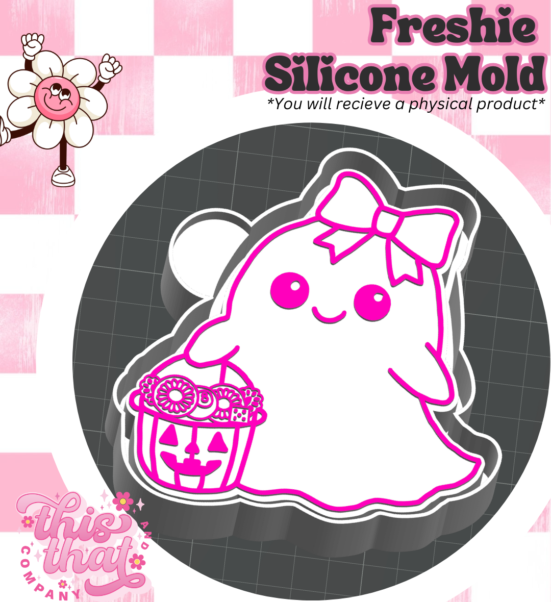 Freshie | Silicone Mold | Western Ghostie