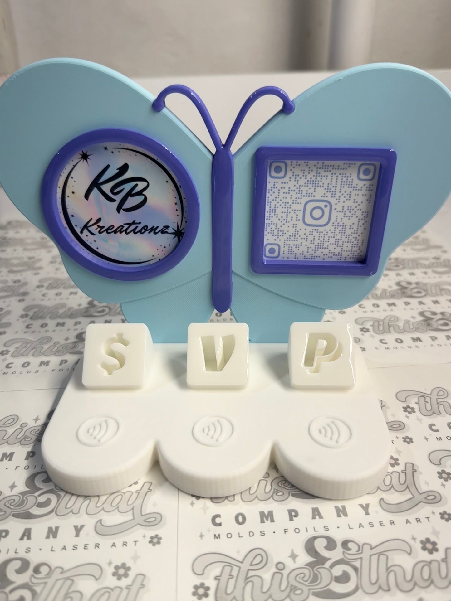 3D Print | Payment Station | FULLY CUSTOMIZABLE | Butterfly
