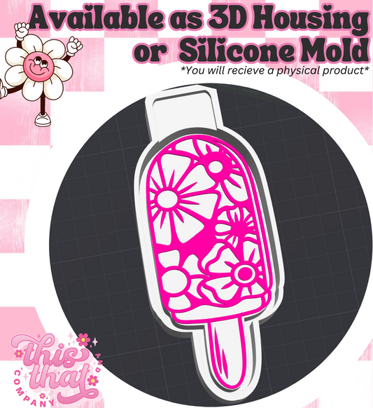 Freshie | Silicone Mold | Floral Popsicle