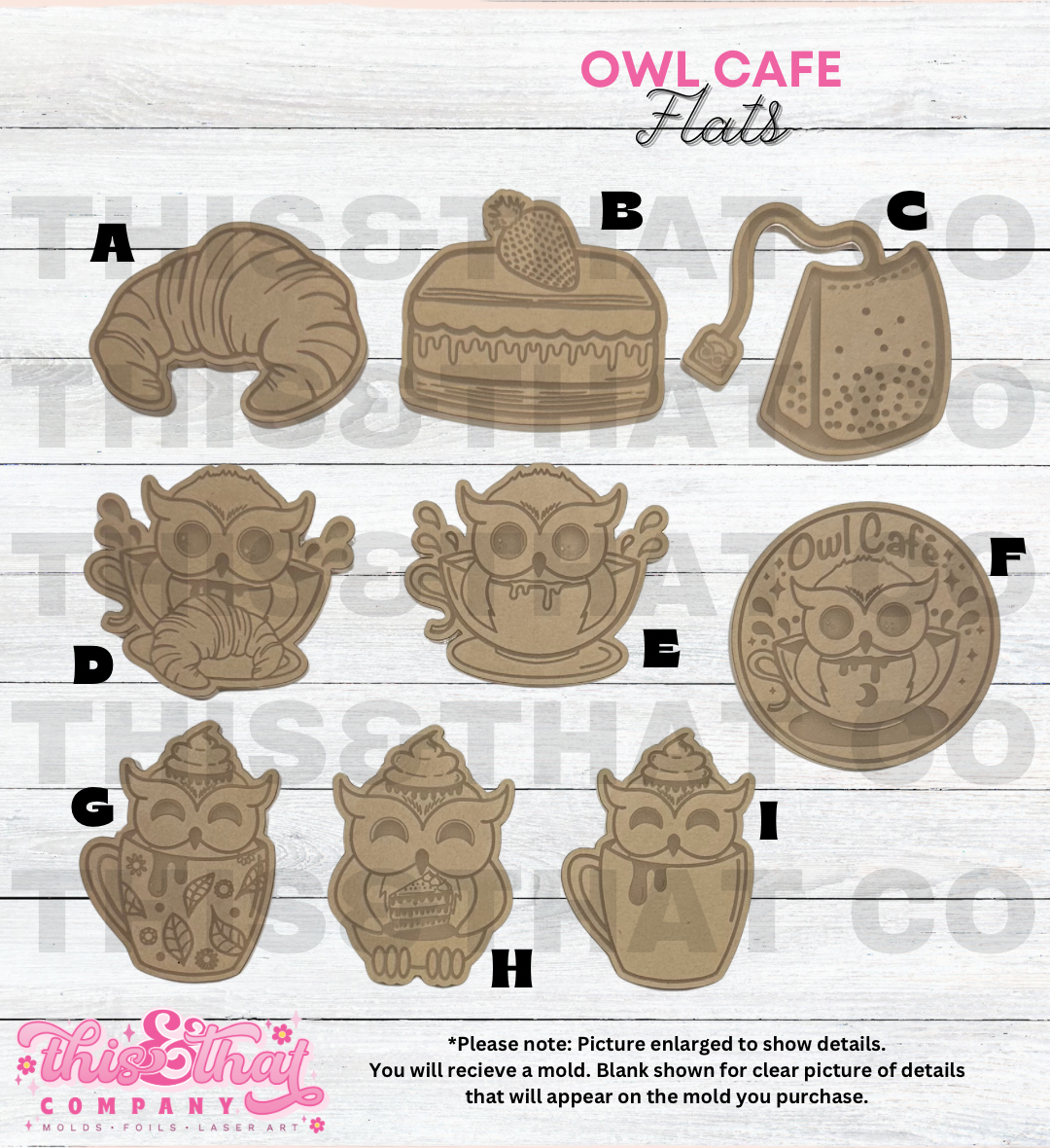 Silicone Mold For Resin | Owl Cafe Flats