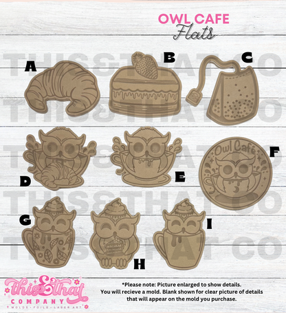 Silicone Mold For Resin | Owl Cafe Flats