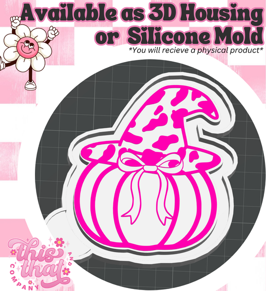 Freshie | Silicone Mold | Leopard Witchy Pumpkin