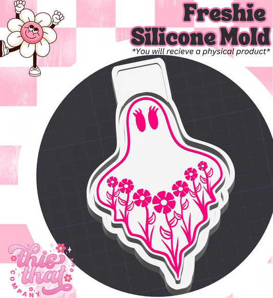 Freshie | Silicone Mold | Floral Ghost