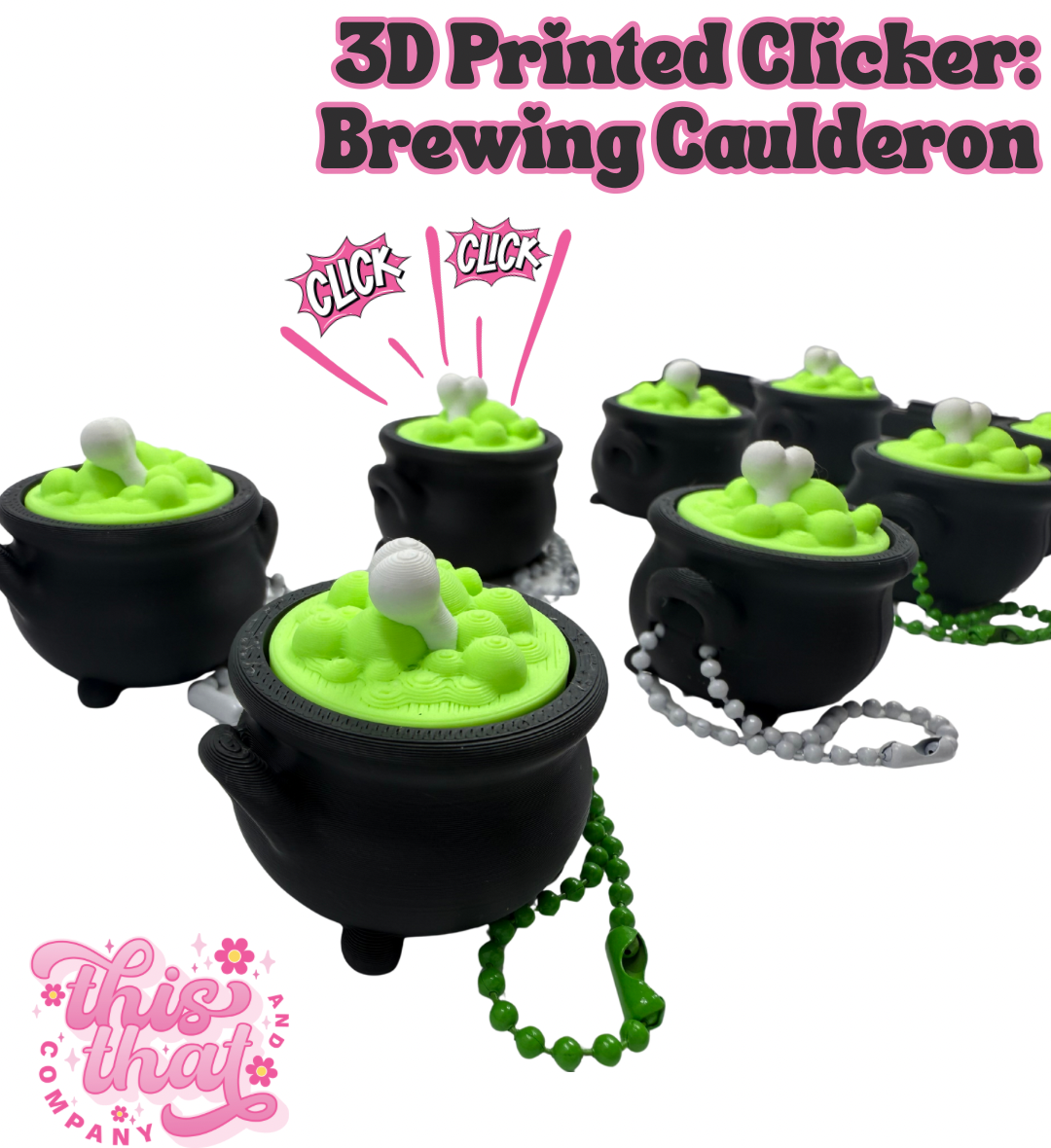 3D Print | Fidget Clicker | Brewing Caulderon