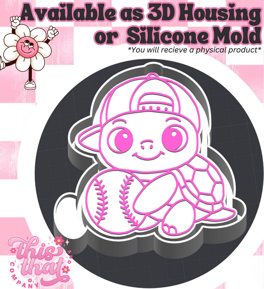 Freshie | Silicone Mold | Skater Baseball Cow