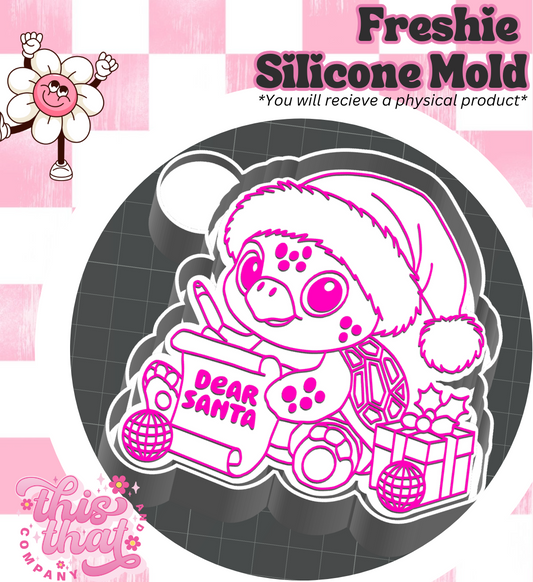Freshie | Silicone Mold | 'Dear Santa' Turtle